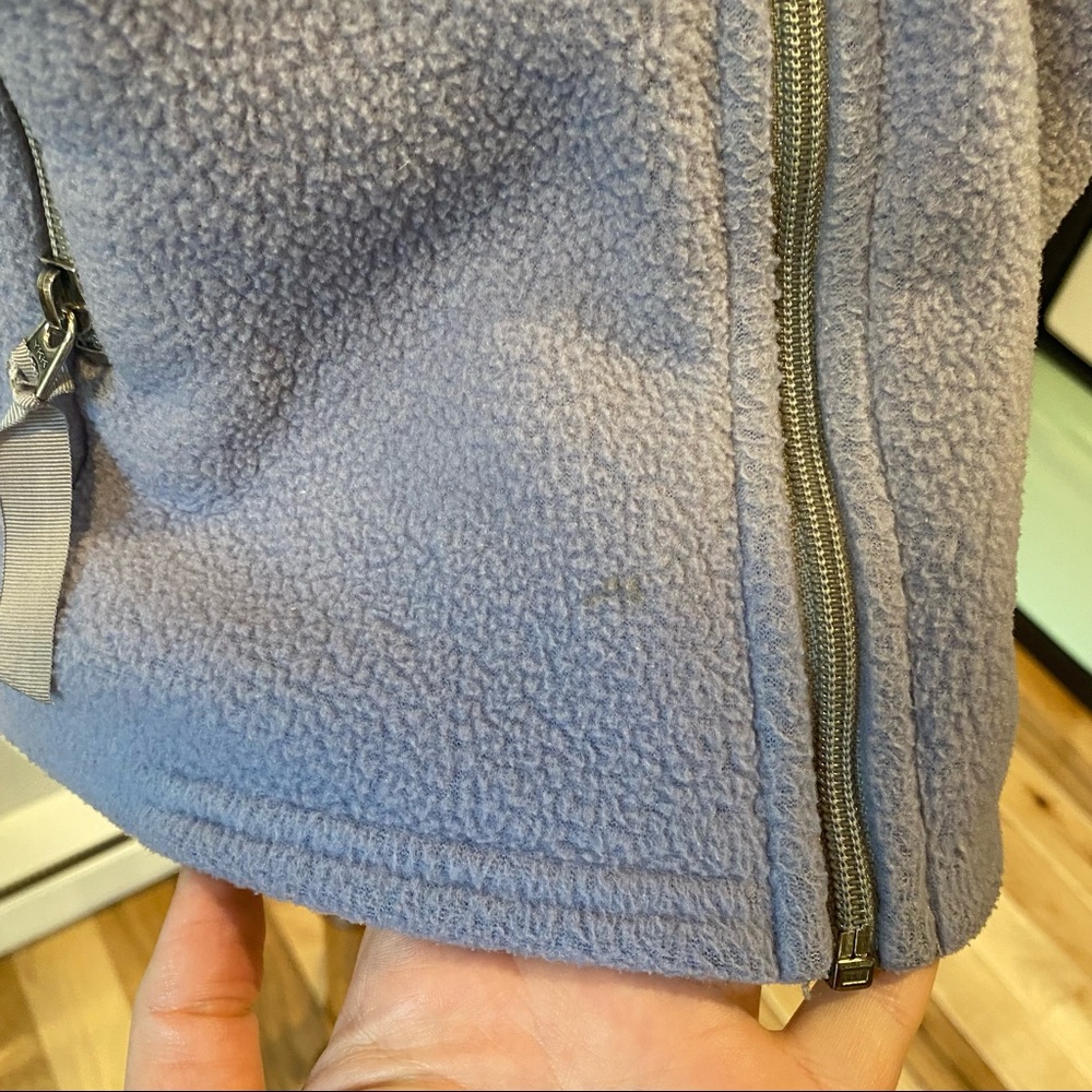 Vintage 1996 Patagonia Synchilla Purple Blue Gray Trim Fleece Zip Up Vest - Picture 4 of 12